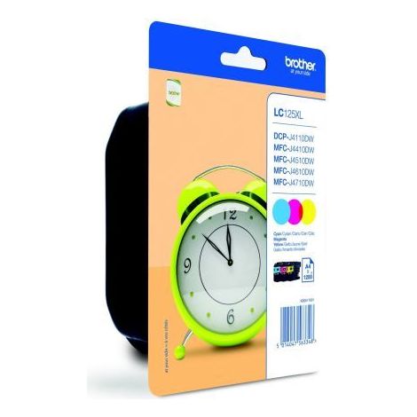 Brother LC125XLRBWBP Cartouche dencre Couleurs (1/5)