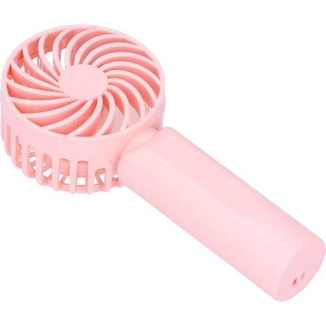 Ventilateur Portable 3 Vitesses avec Support Téléphone - Rose pour Chambre