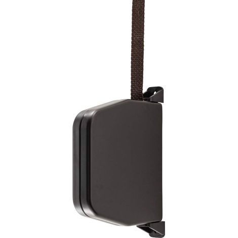 Enrouleur de sangle pour volet roulant manuel pour sangle largeur 14 mm, Système Mini, avec sangle incluse, espacement des trous de 145 mm, marron (1/4)