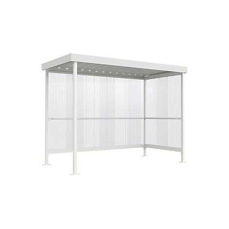 Marquesina  abierto por un lado  A x P 2960 x 1580 mm  blanco