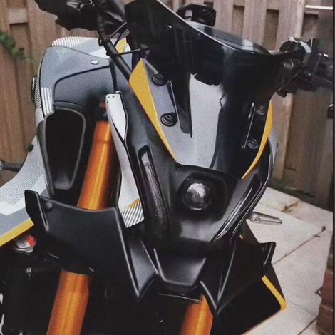 Zoternen Motorcycle Naked Front Spoiler Winglet Kit d'aile aérodynamique Kit d'accessoires modifiés Remplacement pour MT09 (1/5)