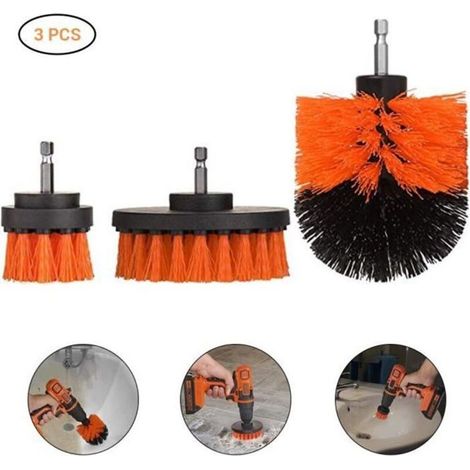Kit de nettoyage de brosse puissante pour brosse de nettoyage pour perceuse électrique (1/4)