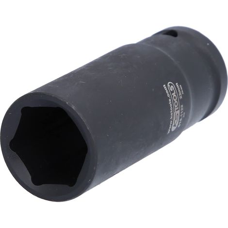 KS Tools 515.1122 Bussola Esagonale per Avvitatori ad Impulsi, Lunga, 22 mm, 1/2"