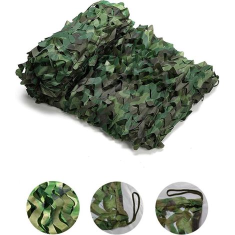 Filet pare-soleil camouflage 300x200cm - Filet de camouflage - Camo - Filet de jardin - Toile d'ombrage - Filet camouflage - Pour (1/4)