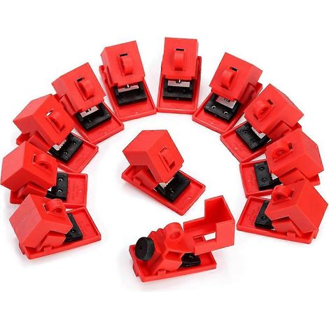 Dispositif de verrouillage de disjoncteur (lot de 12) 120-277 V, fixation par pince pour poignée ≤ 16 mm (1/5)