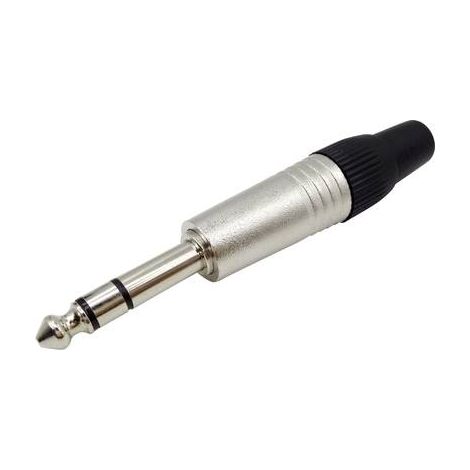 Jack 6.35 mm mâle, droit TRU COMPONENTS 1408825 Nombre de pôles: 3 stéréo argent 1 pc(s) S809651 (1/2)