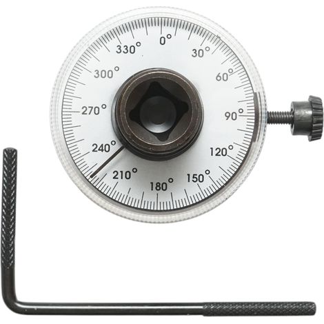 Adattatore per chiave dinamometrica da 1/2" con goniometro da 0 a 360 gradi. Breckner Germany (1/4)