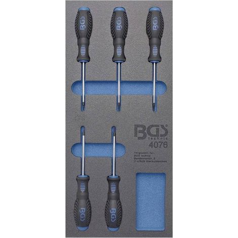 Insert de Servante d Atelier 1/3 - 5 pcs Tournevis Profil T (Torx) - Organisation et Accessibilité Optimales - D-Work