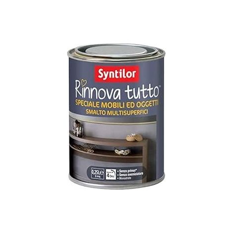 SYNTILOR - RINNOVA TUTTO SMALTO SPECIALEMOBILI 0,50 LT NERO METALLIZZATO