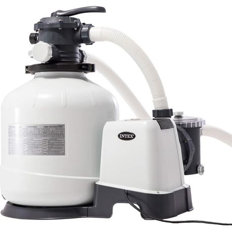 Intex Swimming Pool Sandfilteranlage "Krystal Clear SF60220-2", für Pools bis 42.000 l Wassermenge