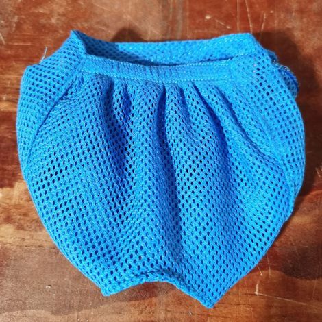 Máscara para gatos, máscara de malla transpirable para gatitos, máscara facial, protección para el aseo (Azul, Grande) (1/5)