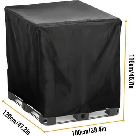 Couvercle De Poussiere - Pour Reservoir Eau 800-1000 L - Protection IBC - Tissu Oxford 210D - Unite (1/4)