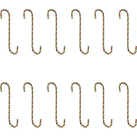 Elektrolytisch gefertigte Metall-Dekorationshaken, 12 Stück, Silber, Grün, Weiß, 7 cm, 2 mm (1/5)