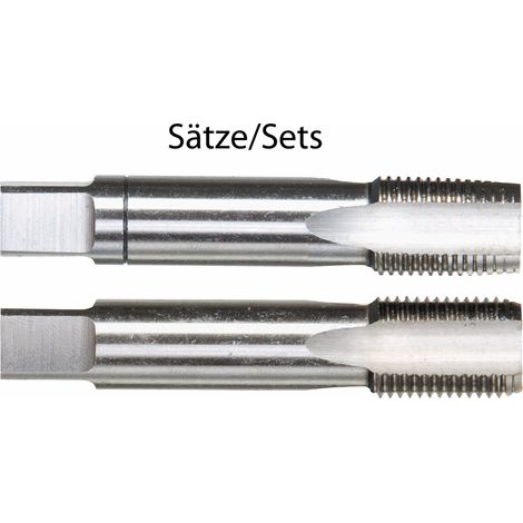 Handgewindebohrer 2-tlg. Satz DIN 2181 HSS-G blank, rechts MF 12 x 1,00 (1/2)