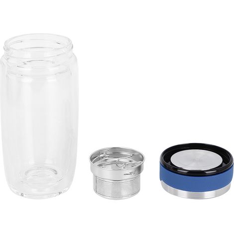 Bouteille À Eau - Verre Double Paroi Acier Inoxydable - 350 Ml - Pour Sport En Extérieur Ou En Voiture (1/5)
