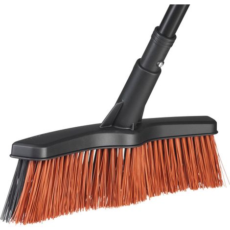 Balai multiusage livré sans manche avec poils PowerClean, Largeur : 37,5 cm, M, Plastique, Noir, Solid, 1025930 (1/5)