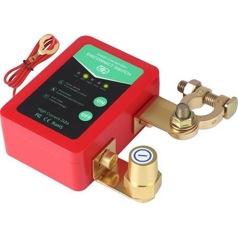 Stile regolare rosso e verde, Interruttore di sezionamento batteria universale 12V/24V per camion - Telecomando intelligente, anti-scarica (1/3)