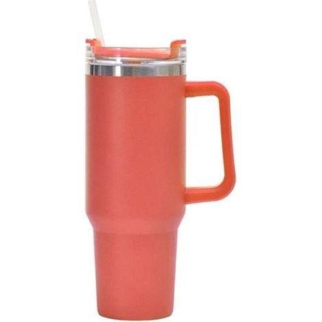Gobelet isotherme - A662 - 1200 ml - Acier inoxydable - Double paroi - Paille incluse (1/5)