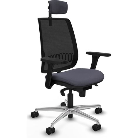 Sedia da ufficio piqueras y crespo grigio scuro schienale fisso (1/2)