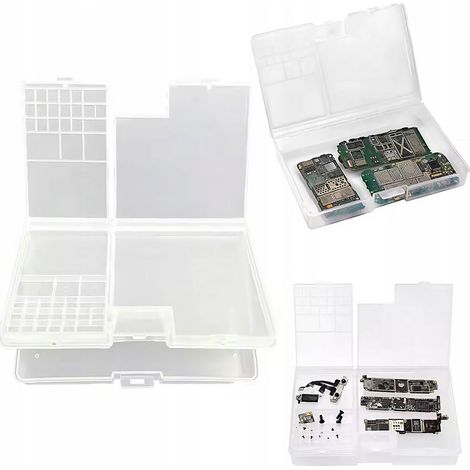 Doppelbox-Organizer für elektronische Bauteile 180x115x35mm