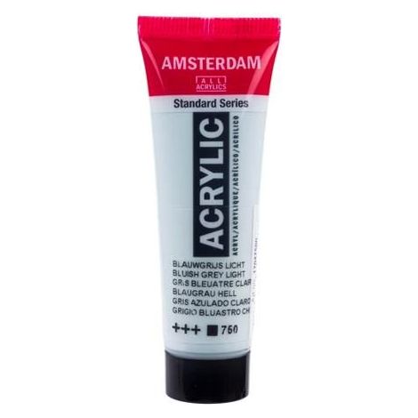 Peinture acrylique en tube - Gris bleuâtre clair - 750 - Amsterdam - 20ml