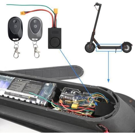 Dispositif Antivol de Scooter éLectrique SystèMe D'Alarme de Vibration Support pour M365 XT30 Noir ANTIVOL (1/4)