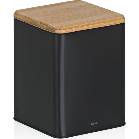 Contenitore da cucina, metallo/bambù, 1,4 l, 11,5 x 11,5 x 14,5 cm / Kela (1/5)