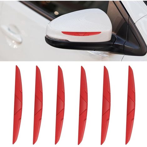 (6 pièces, rouge) Bandes anti-collision pour portes, autocollants anti-collision à bords sans couture pour éviter les rayures et les impacts (1/5)