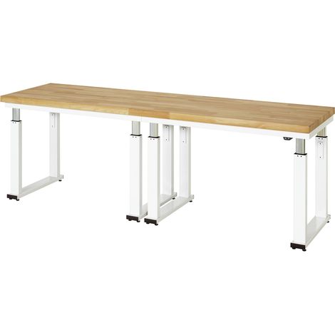 STIER Elektrisch Höhenverstellbare Werkbank Premium BxTxH 2500x700x740-1140 mm (1/4)