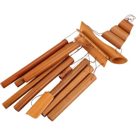 Carillon éolien en bambou fait main, décoration naturelle pour la maison et le jardin. (1/5)