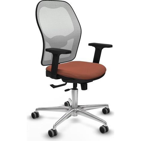 Sedia da ufficio piqueras y crespo Jorquera bianco alluminio (1/2)