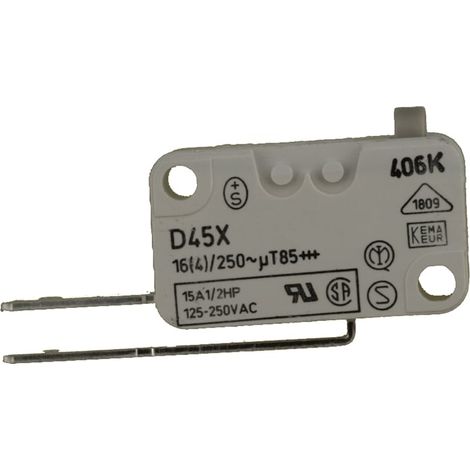 Microinterruptor de seguridad para lavadora WHIRLPOOL 481227618248