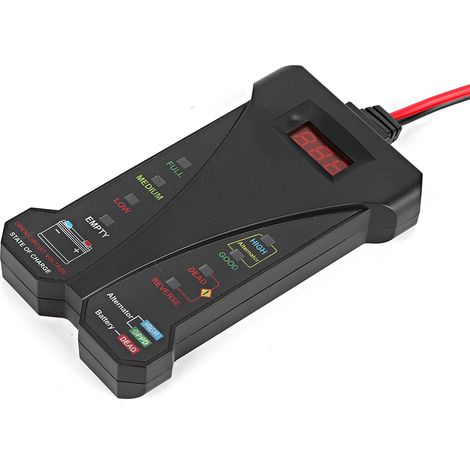 Testeur de batterie voiture 12V avec affichage numérique LED, analyseur diagnostic outil de contrôle (1/3)