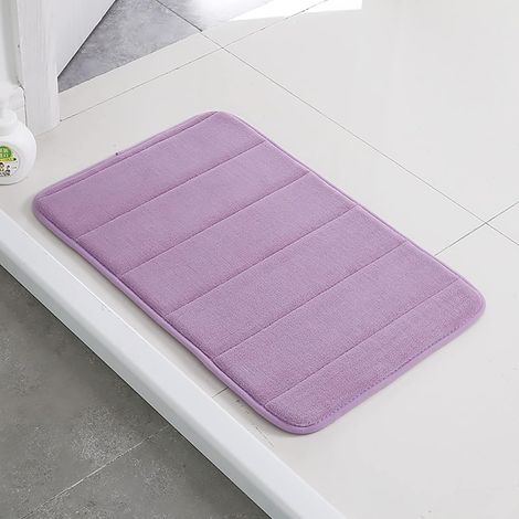 Tappetino da bagno in memory foam, soffice, confortevole, ultra morbido, super assorbente, antiscivolo, lavabile in lavatrice, resistente, ad asciugatura rapida, per bagno, cucina, camera da letto, 12 (1/5)