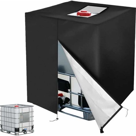 Schutzplane, 1000l Tankplane, Sonnenschutzplane für IBC Regenwassertank, Staubdicht Anti-UV, Schutzhülle, Schutzplane, (116x100x120, von DEBUNS
