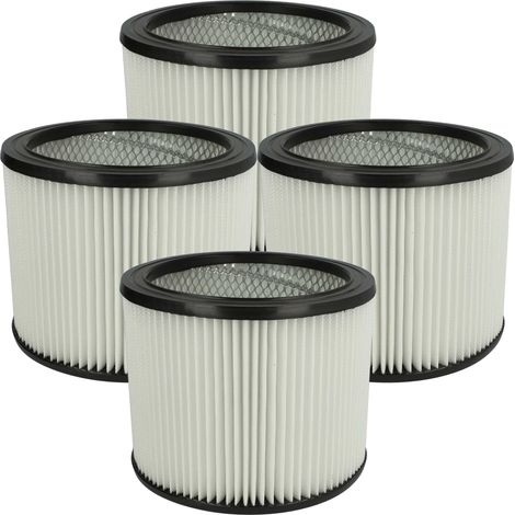 vhbw 4x Filtro plisado compatible con Masko 1800W - negro blanco (1/4)