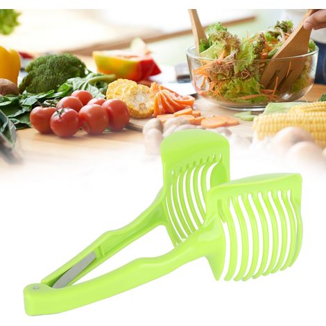 Coupe-pommes de terre, ustensiles de cuisine portatifs, coupe-tomates, pince à pain, fruits et légumes, gadgets créatifs, accessoires de cuisine (1/5)