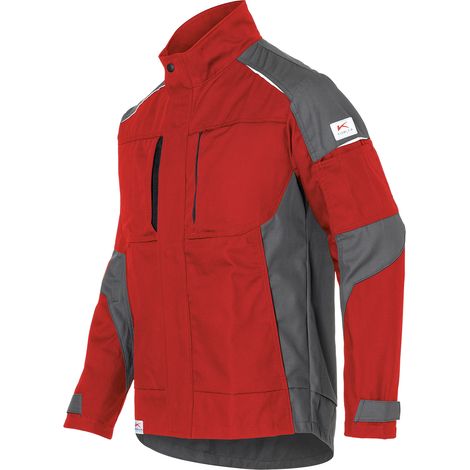 Kübler Jacke ACTIVIQ cotton+ mittelrot/anthrazit Gr. XL (1/2)