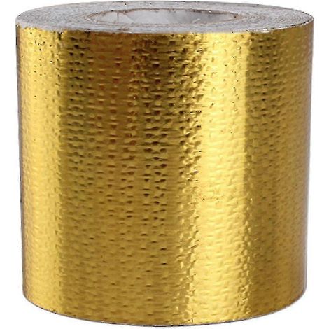 Bande adhésive haute température, ruban réfléchissant thermo-isolant, ruban de protection thermique, 10 mètres x 5 centimètres - or (1/5)