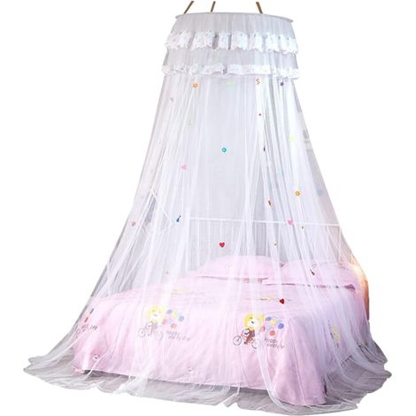 Rideau de lit Anneome en dentelle avec moustiquaire intégrée pour (1/5)