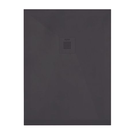 ONDEE ZEN - Receveur de douche  NOLA 3 -  100x90x3cm - Résine - Noir - Bonde - Découpable (1/3)