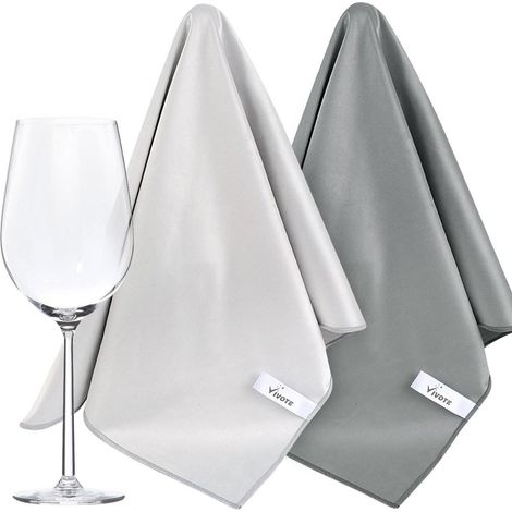 Chiffons microfibre pour vitres et polissage, 51x70cm, lot de 2 (1/5)