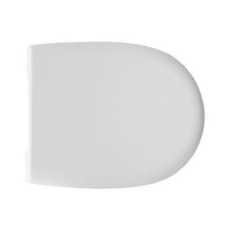 Sedile WC Termoindurente Mod D018 Doppia Cerniera Forma 7 Dh Bianco (1/2)