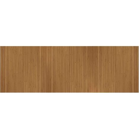 Tapis rectangulaire marron 100x300 cm bambou (1/5)