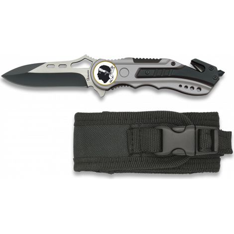 Couteau Pliant Albainox. Gris. Lame 6.5 Cm