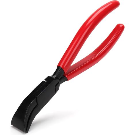 Klappzange, Biegezange, 45°-Biegezange, Blechbiegezange, 22 mm breit, Blechbiegezange mit rutschfestem Griff zum Biegen und Glätten von Blech, rot (1/5)