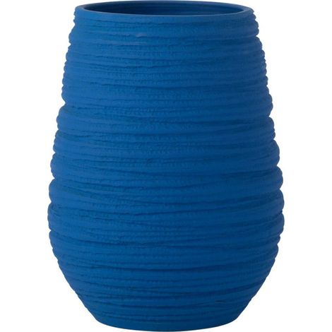 Vase en Céramique "Fiesta" 30cm Bleu (1/5)