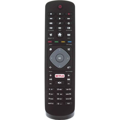 Bleosan – Original Philips Remote Control for Smart TVs – Compatible with HOF16H303GPD24 SMART NETFLIX 398G R08B – No programming required (1/5)