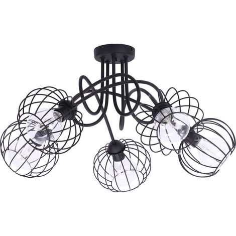 Plafonnier Loft Suspension Métal E27 LED