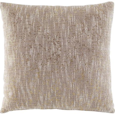 Coussin déhoussable "Sultan" en coton et fils dorés - Beige - 40 x 40 cm - Livraison gratuite (1/5)